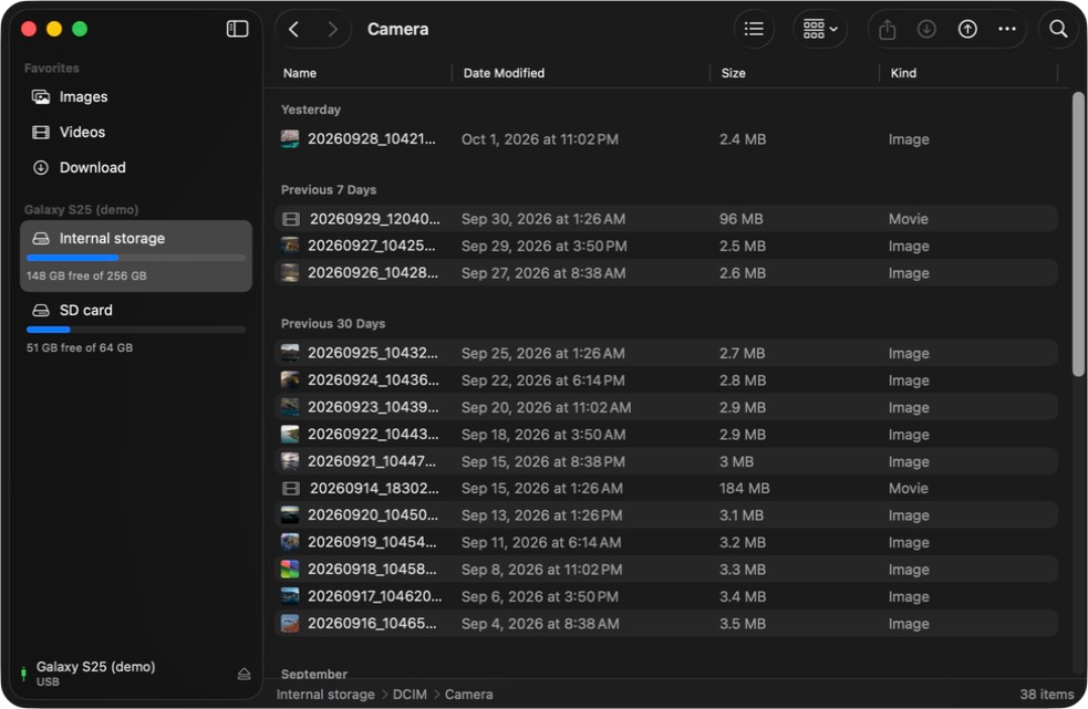 List view